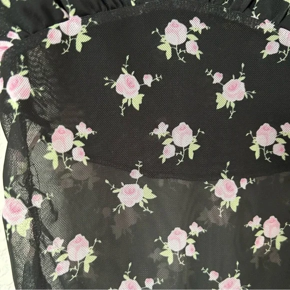 Sandy Liang Kiwi Top in Floral - Picture 4 of 5